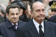 Chirac and Sarkozy attend a ceremony to honour Lucie Aubrac in Paris