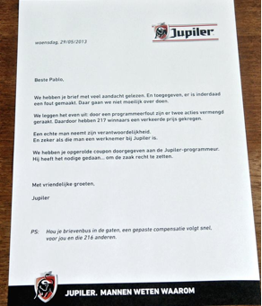 Pablo's coupon Jupiler